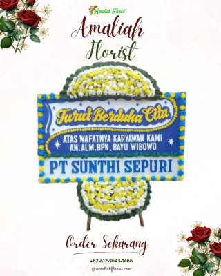 Papan Bunga Duka di Simpang Iii Sipin